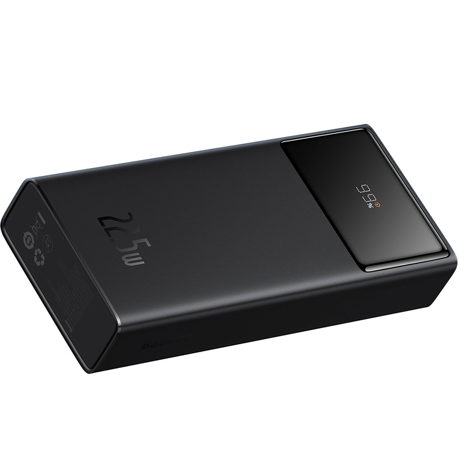 Extern batteri Baseus Star Lord, 20000mAh, 22.5W, QC + PD, 1 x USB-C - 2 x USB-A, Svart PPXJ080001