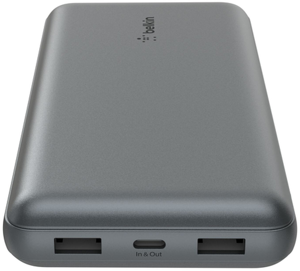 Belkin BoostCharge Pro Extern Batteri, 20000mAh, 15W, 1 x USB-C - 2 x USB-A, Grå BPB012btGY