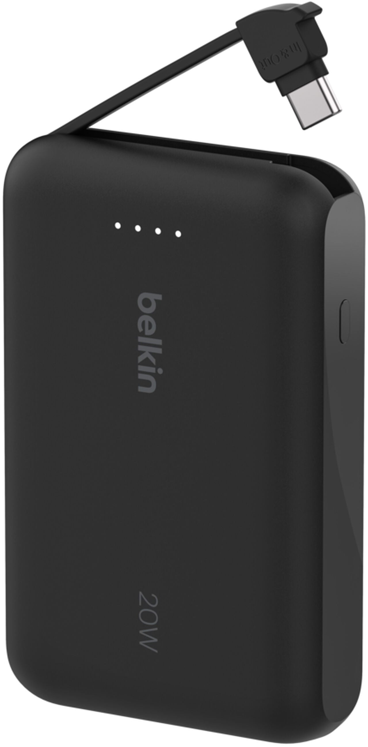 Belkin BoostCharge Extern Batteri, 10000mAh, 20W, PD, 2 x USB-C, Svart BPB021hqBK