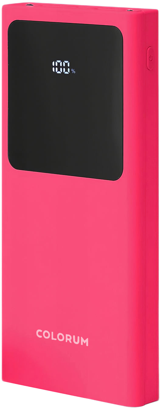 Externt batteri Colorum CPB10-02, 10000mAh, 10W, 2 x USB-A, Magenta