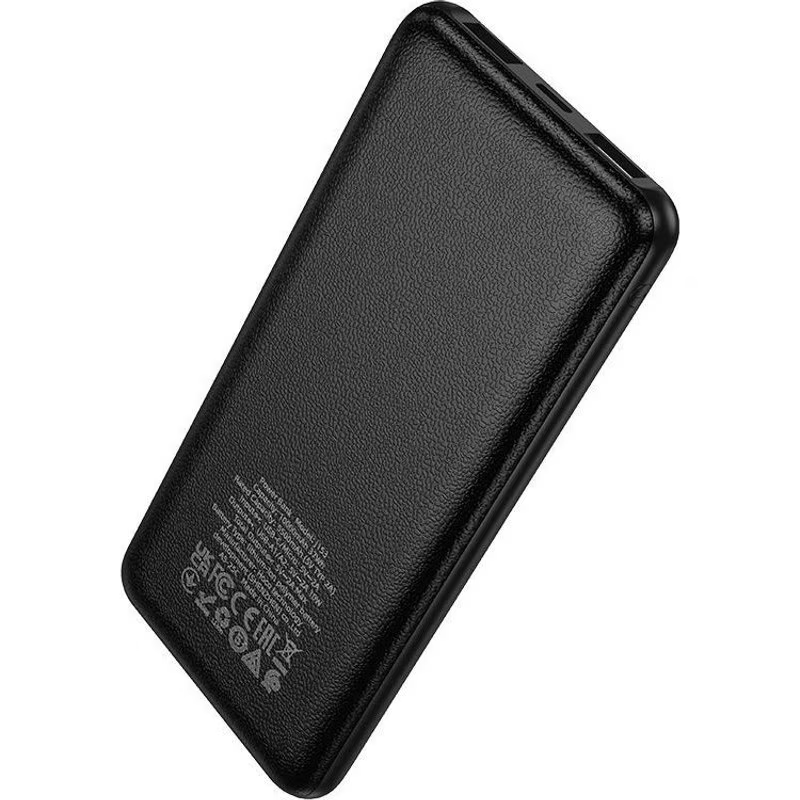 Extern batteri HOCO J153 Stability, 10000mAh, 10W, 2 x USB-A, Svart