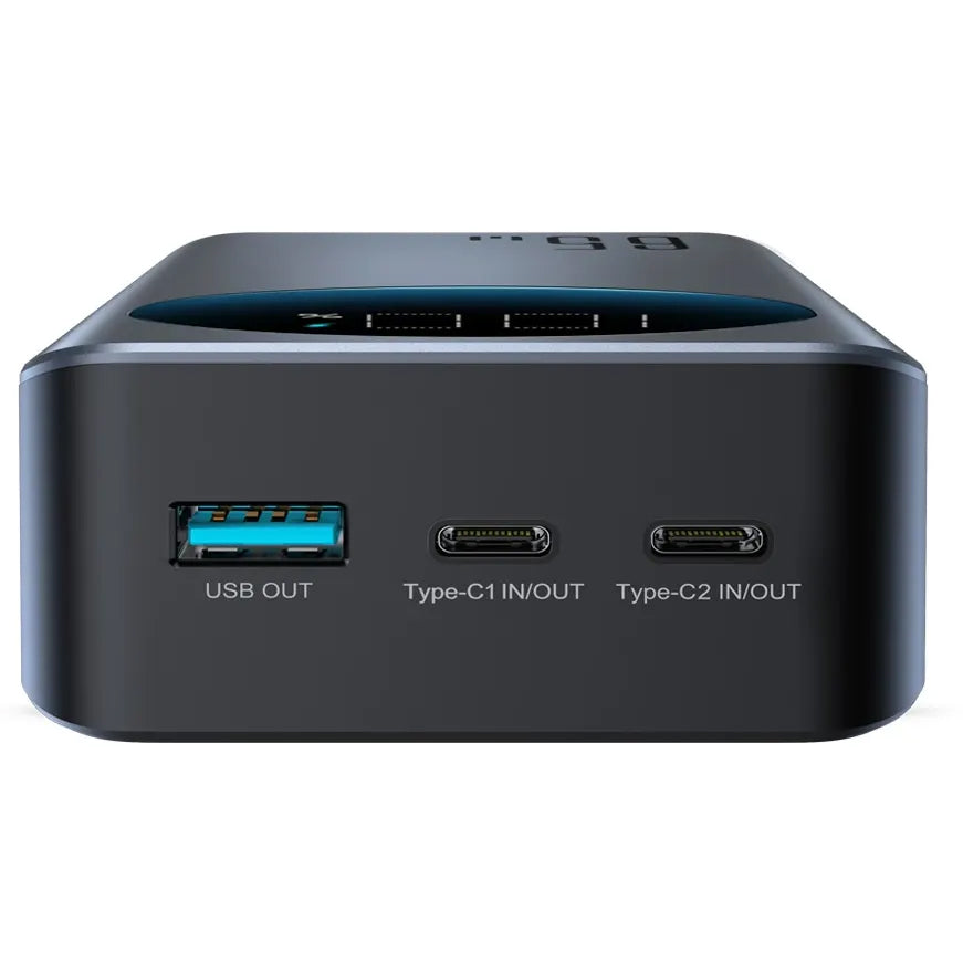 Extern batteri Joyroom JR-PBF05, 30000mAh, 65W, QC + PD, 1 x USB-A - 2 x USB-C, Svart