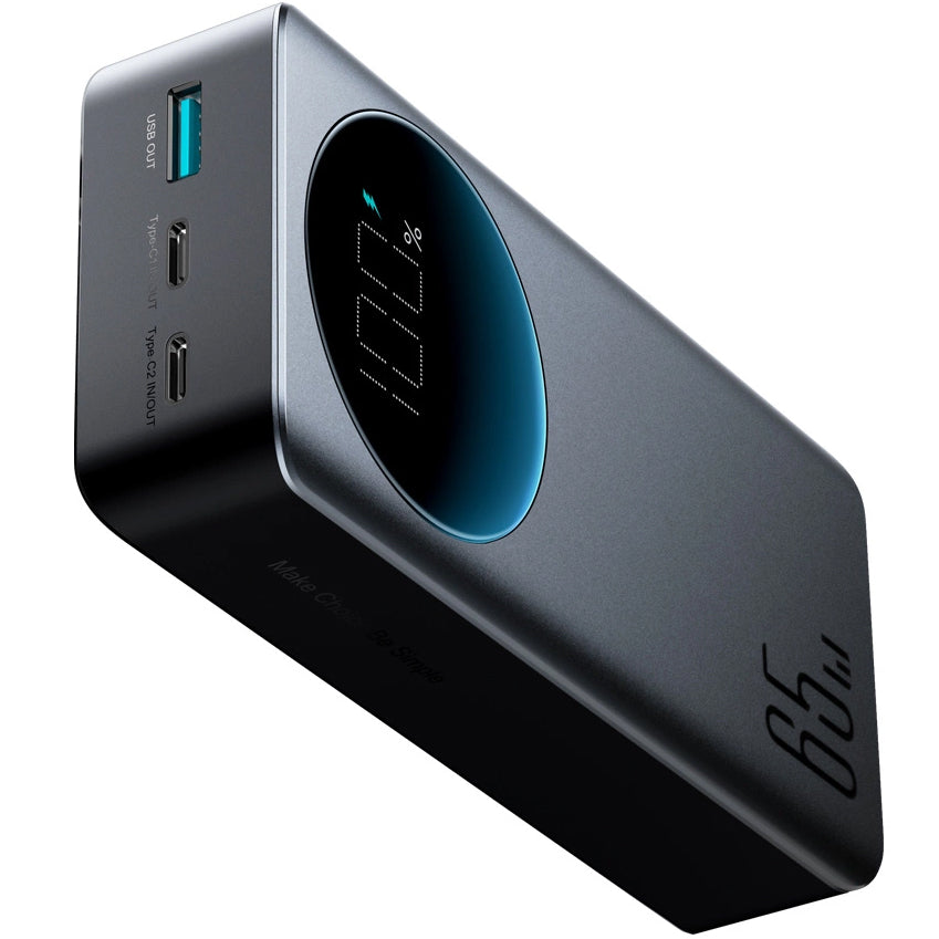 Extern batteri Joyroom JR-PBF05, 30000mAh, 65W, QC + PD, 1 x USB-A - 2 x USB-C, Svart