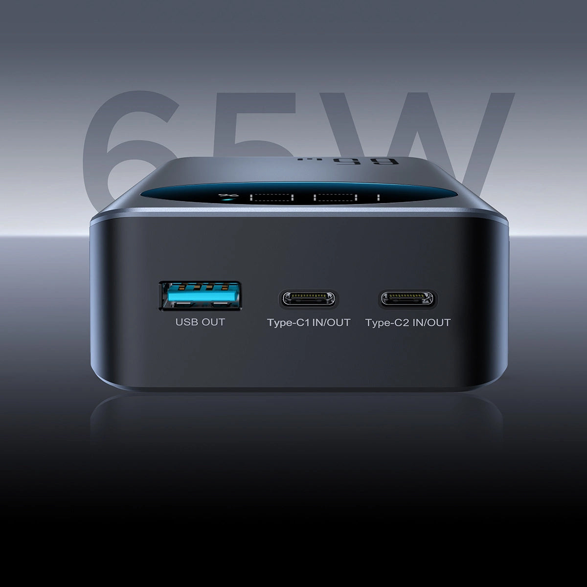Extern batteri Joyroom JR-PBF05, 30000mAh, 65W, QC + PD, 1 x USB-A - 2 x USB-C, Svart