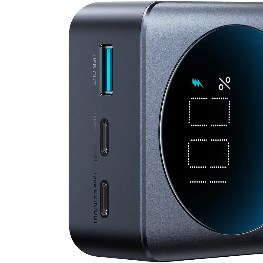 Extern batteri Joyroom JR-PBF05, 30000mAh, 65W, QC + PD, 1 x USB-A - 2 x USB-C, Svart