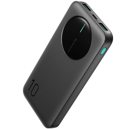 Joyroom Externt batteri JR-PBF12, 10000mAh, 12W, 1 x USB-C - 2 x USB-A, Svart