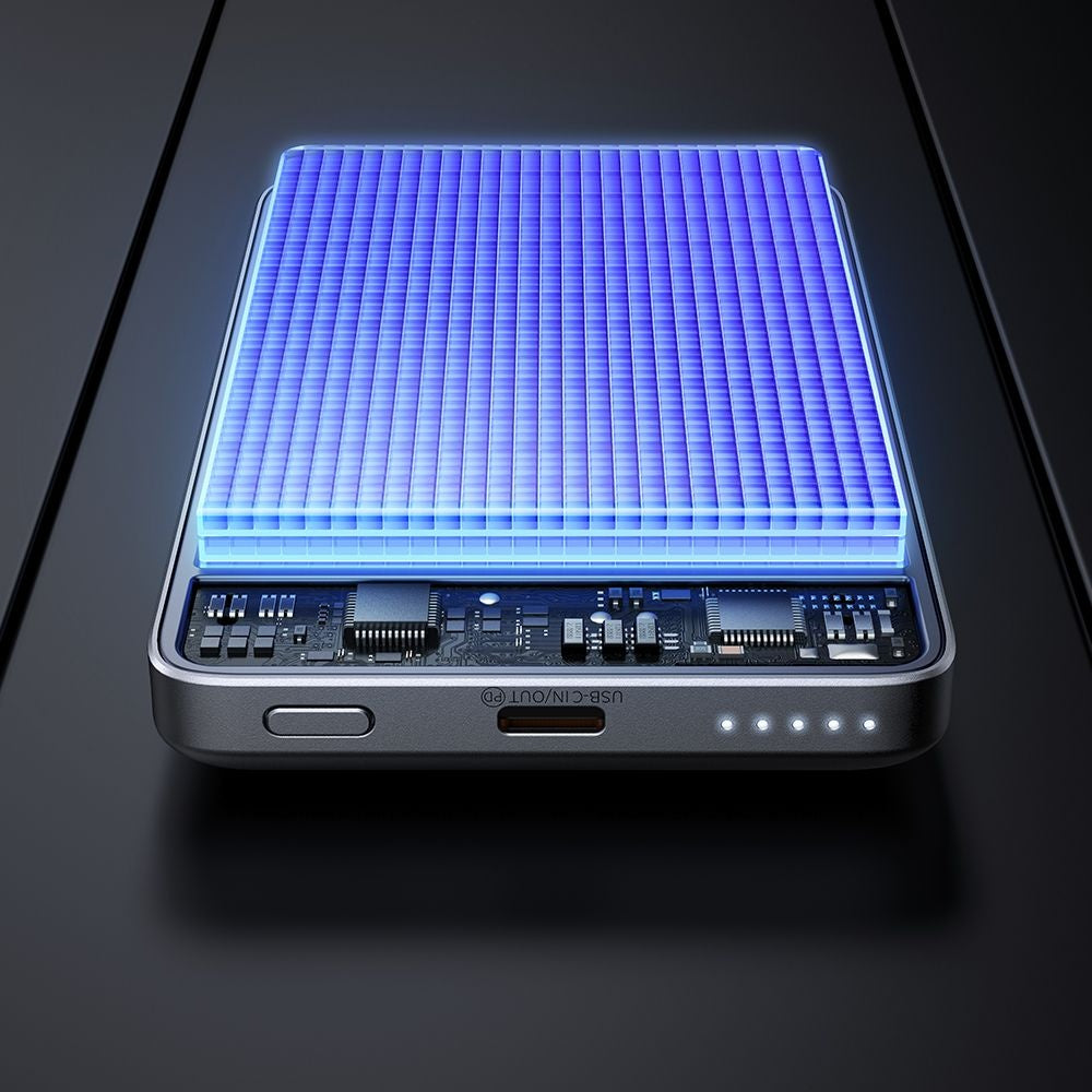 Extern batteri Wireless McDodo MC-4651 Meta, 10000mAh, 20W, PD + FQI, 1 x QI - 1 x USB-C, Svart