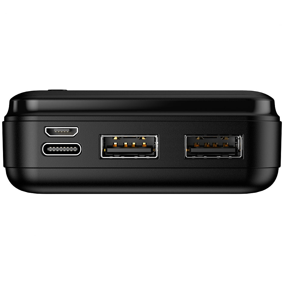 Extern batteri MaXlife MXPB-01, 20000mAh, 12W, 2 x USB-A, Svart