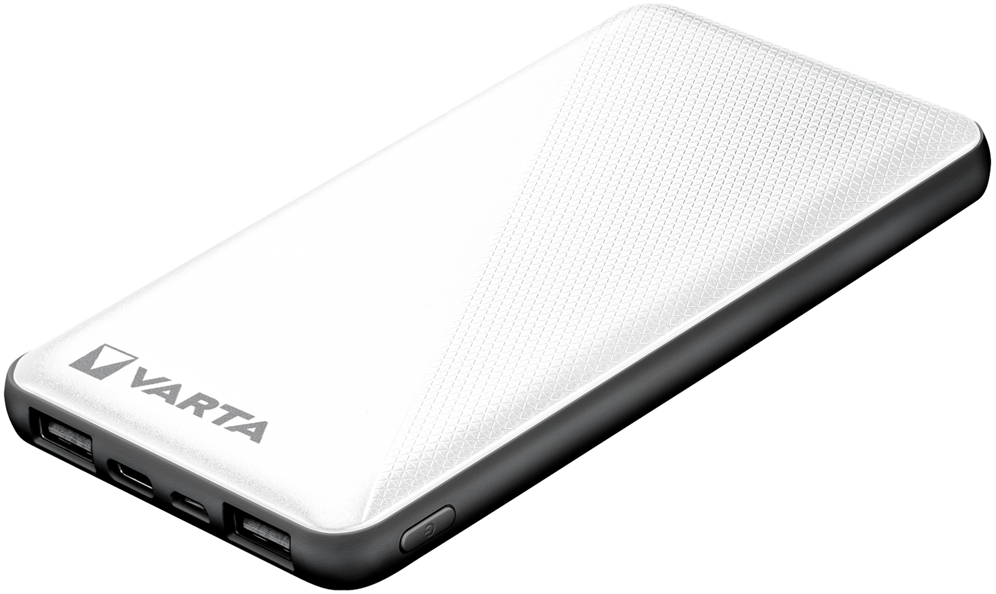 Varta Energy Externt batteri, 10000mAh, 15W, 2 x USB-A - 1 x USB-C, Vit