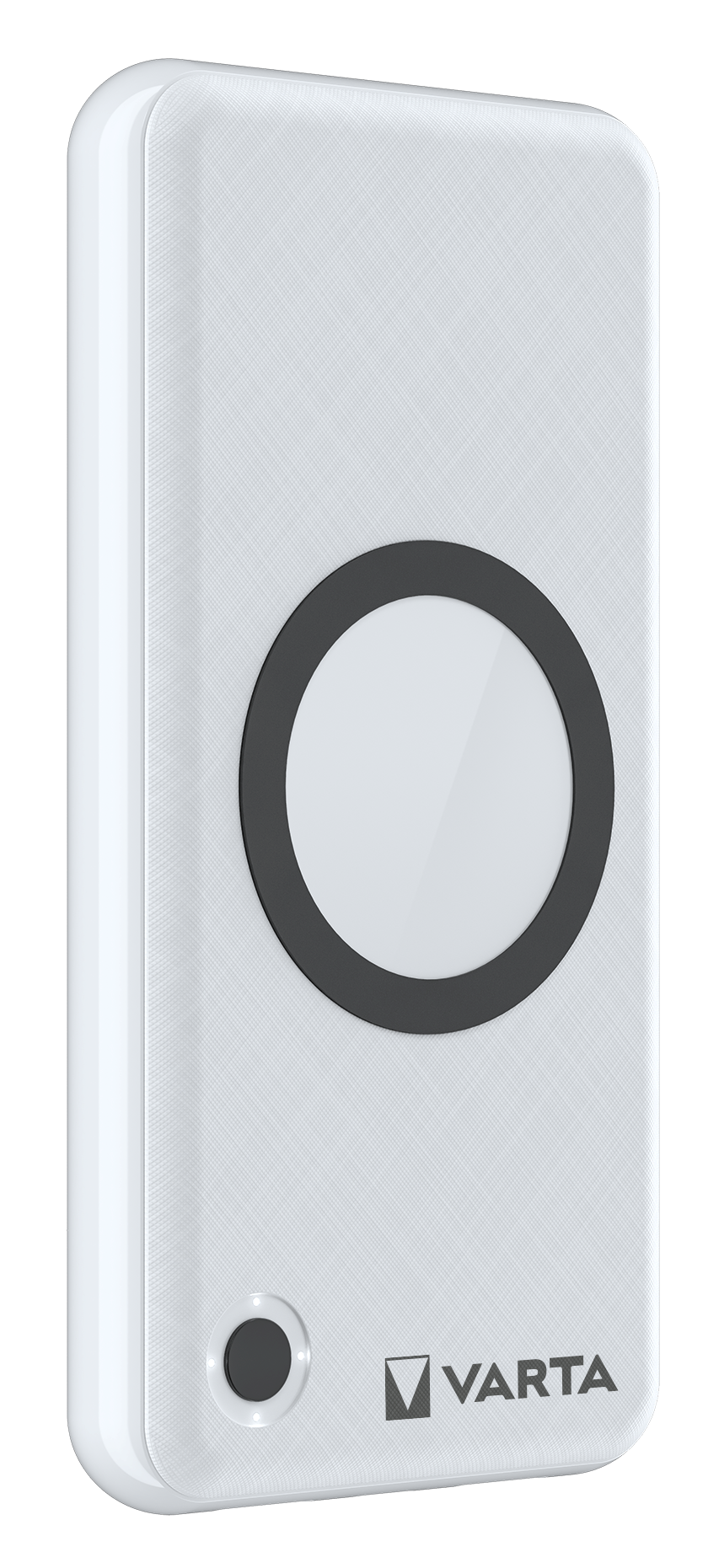 Varta Energy Externt trådlöst batteri, 15000mAh, 18W, QC + PD + FQI, 1 x QI - 1 x USB-C - 2 x USB-A, Vit