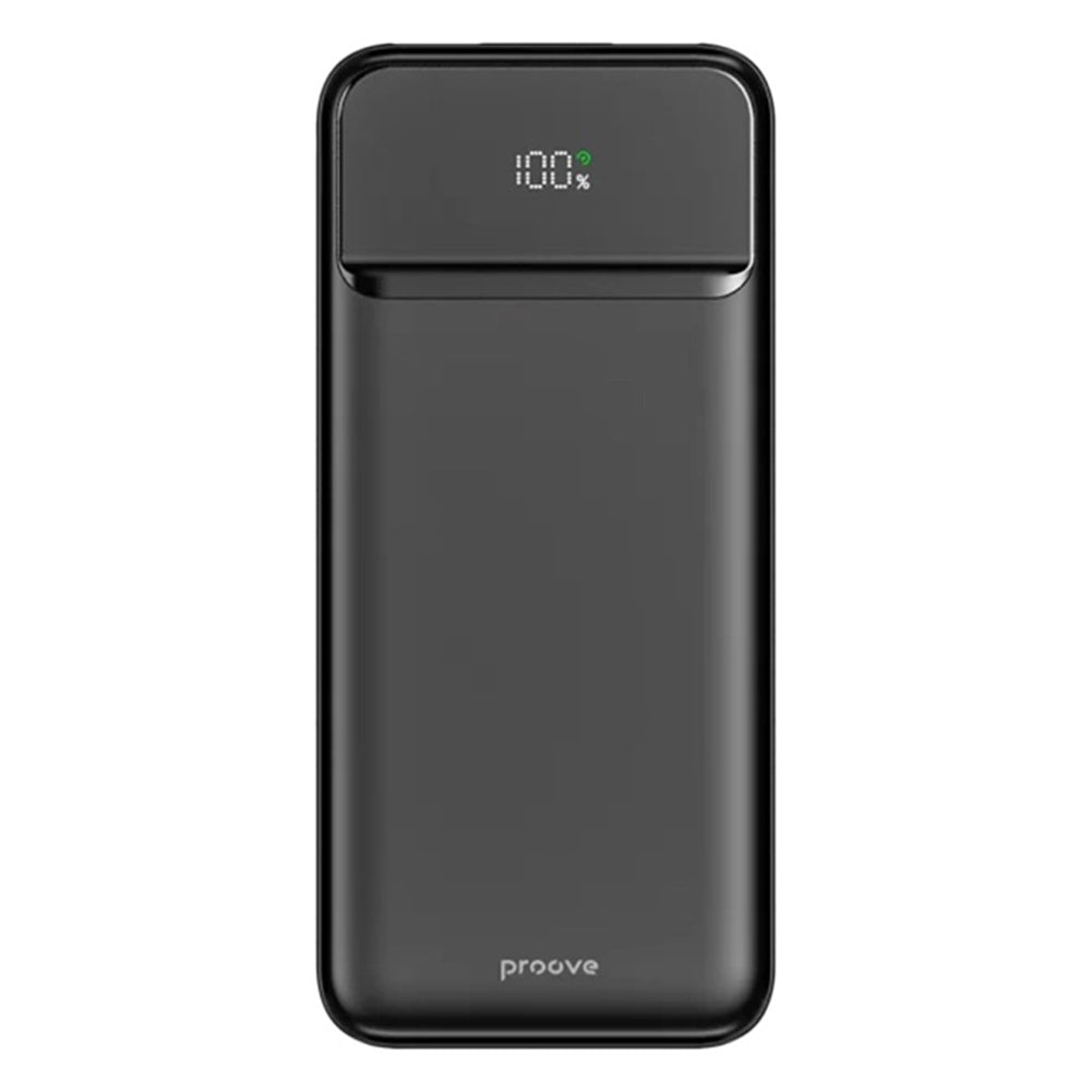 Extern batteri Proove Illuminator 2, 10000mAh, 22.5W, QC + PD, 2 x USB-A - 1 x USB-C, Svart PBIP10212201