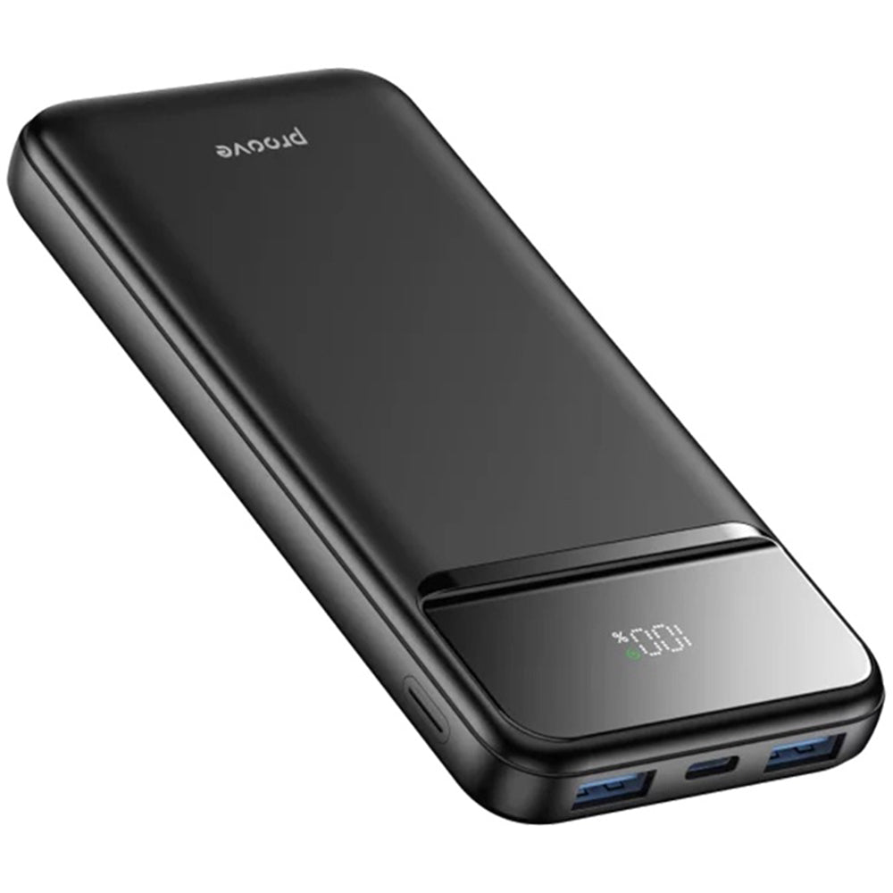 Extern batteri Proove Illuminator 2, 10000mAh, 22.5W, QC + PD, 2 x USB-A - 1 x USB-C, Svart PBIP10212201
