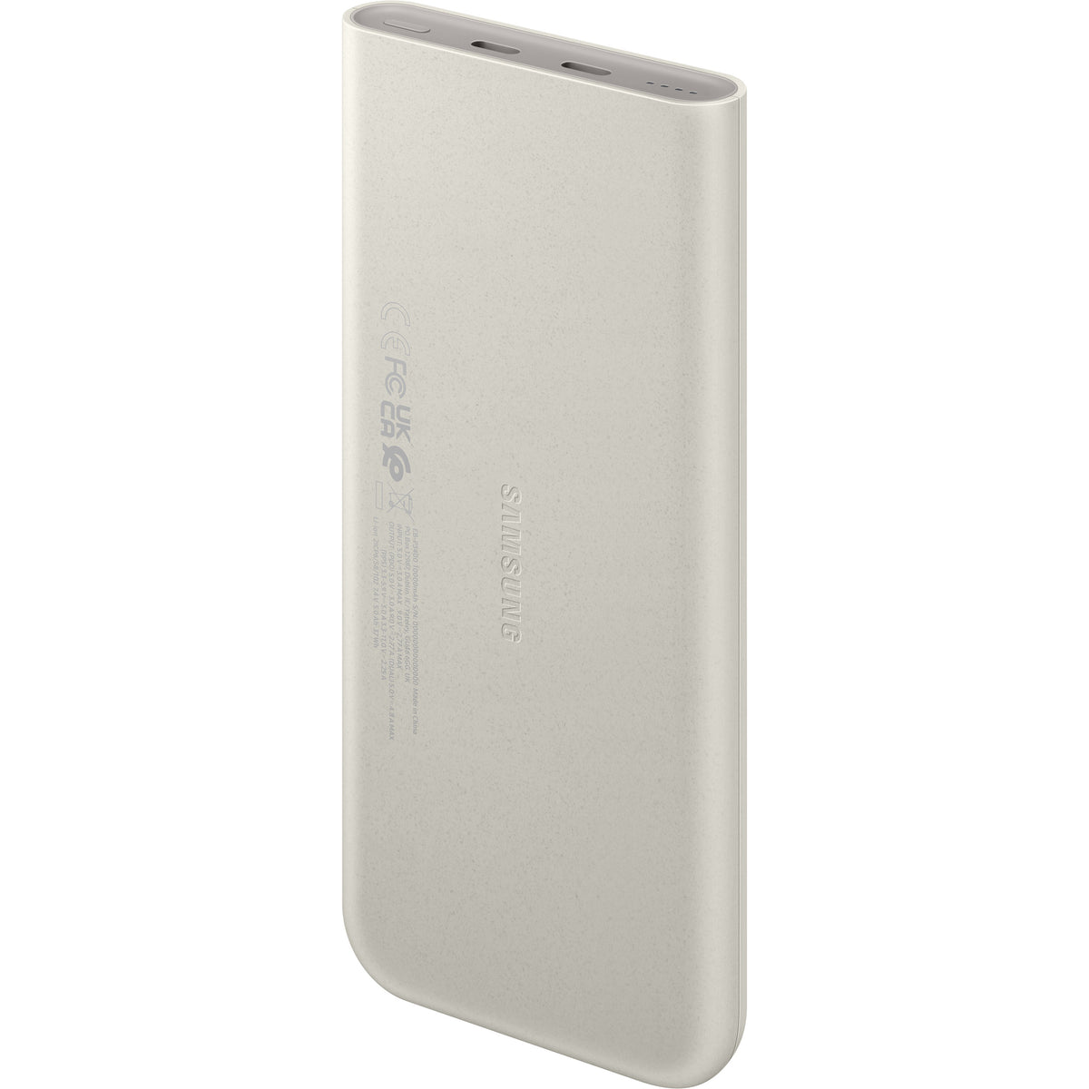 Samsung Extern batteri, 10000mAh, 25W, PD, 2 x USB-C, Beige, Omslaget EB-P3400XUEGEU