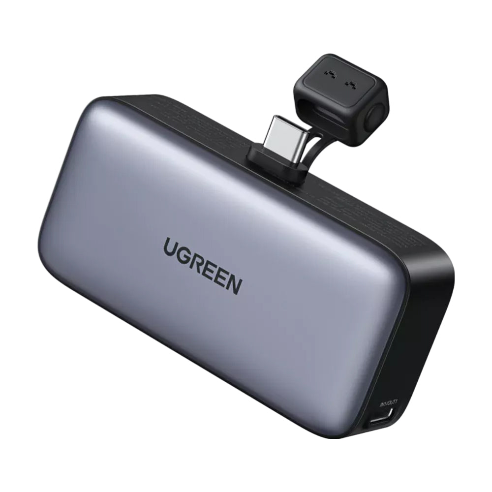 Extern batteri UGREEN PB503, 5000mAh, 22.5W, PD, 1 x USB-C, Grå