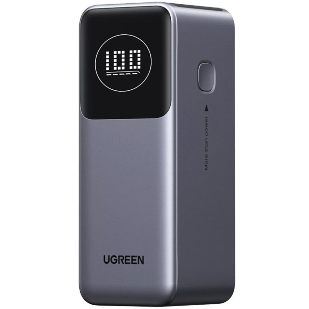 Extern batteri UGREEN PB724, 12000mAh, 100W, QC + PD, 1 x USB-A - 1 x USB-C, Grå