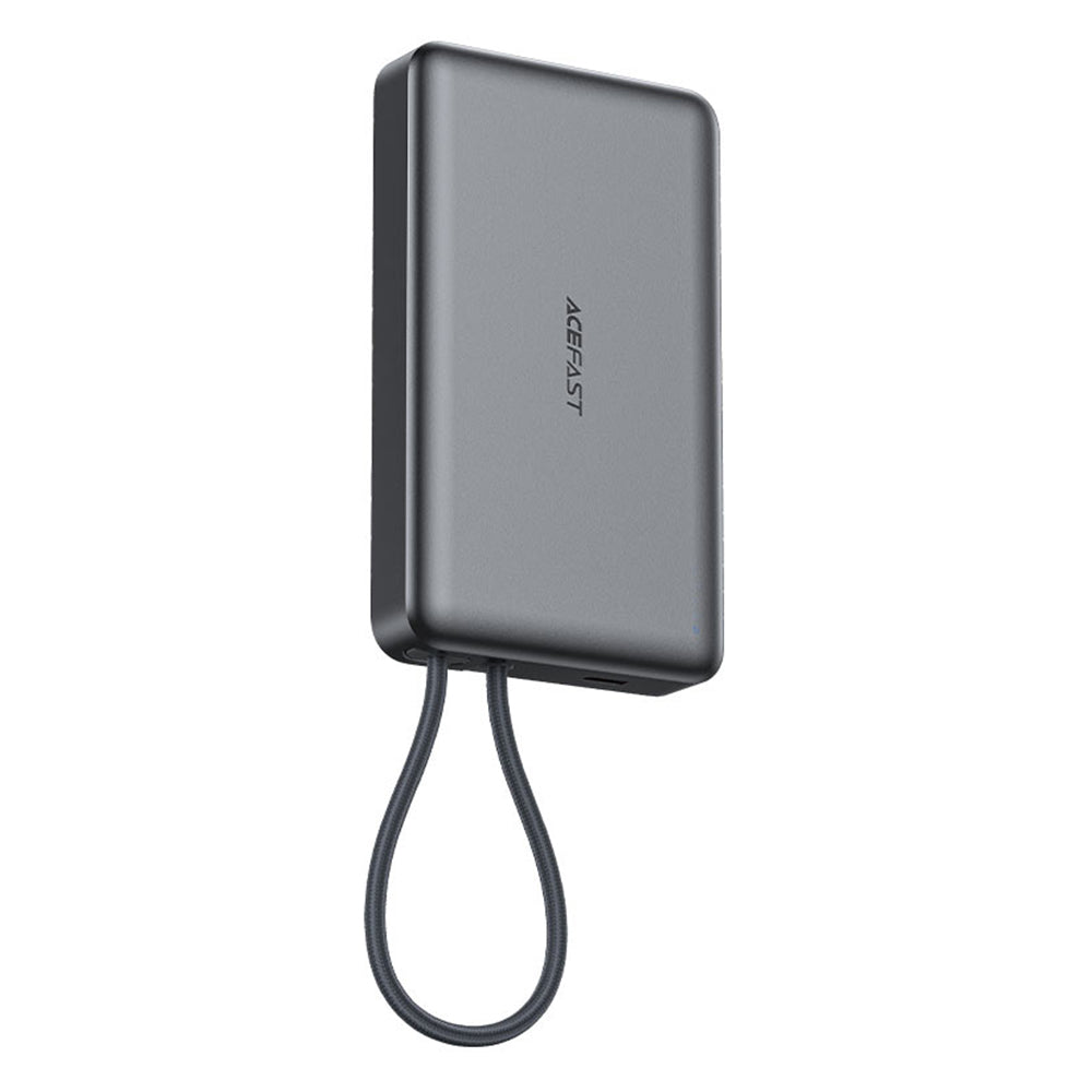 Trådlös Extern Batteri Acefast M18, 10000mAh, 22.5W, PD + FQI, 1 x QI - 2 x USB-C, Svart