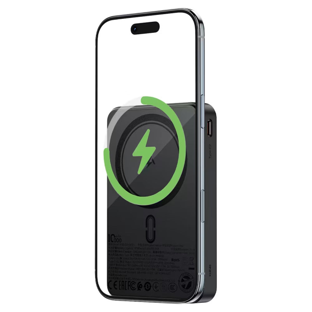 Trådlös Extern Batteri Acefast M31, 10000mAh, 22.5W, QC + PD + FQI, 1 x QI - 1 x USB-A - 2 x USB-C, Svart