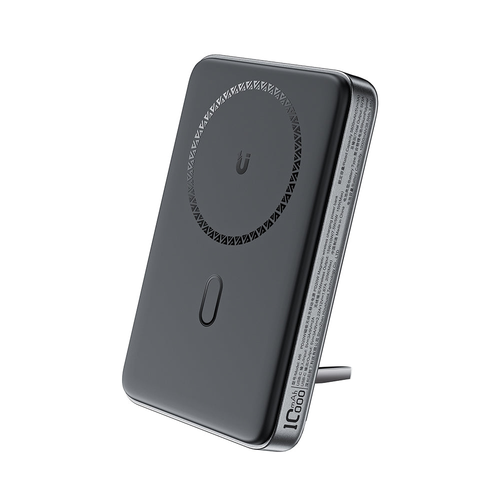 Trådlös Extern Batteri Acefast M6, 10000mAh, 20W, PD + FQI, 1 x QI - 1 x USB-C, Svart