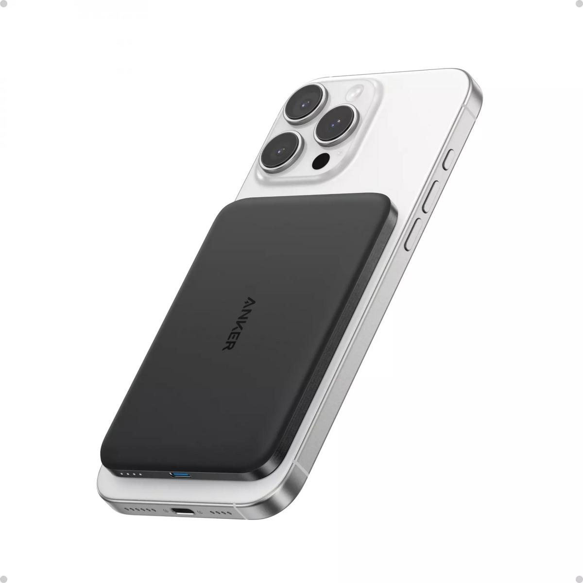 Anker Nano trådlös powerbank, 5000mAh, 20W, PD + FQI, 1 x QI - 1 x USB-C, Svart A1665H11