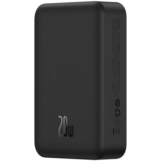 Extern batteri Wireless Baseus Magnetic Mini, 20000mAh, 20W, PD + FQI, 1 x QI - 1 x USB-C, Svart PPCX150001