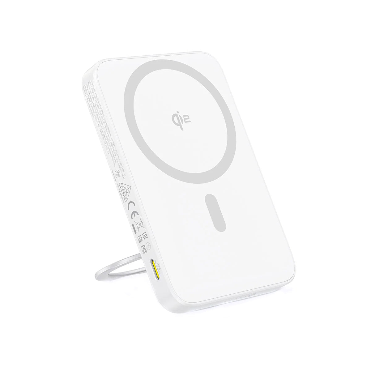 Baseus PicoGo Extern Trådlös Batteri, 5000mAh, 20W, PD + FQI, 1 x QI - 1 x USB-C, Vit P10076800213-01