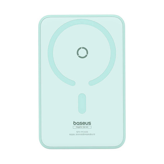 Extern trådlös batteri Baseus MagPro PPCXZ05, 5000mAh, 20W, PD + FQI, 1 x QI - 1 x USB-C, Grön P10064101333-00