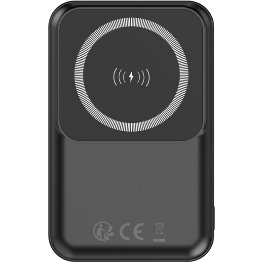 Forever MATB-100 Trådlöst externt batteri, 10000mAh, 22,5W, QC + PD + FQI, 1 x QI - 1 x USB-A - 1 x USB-C, Svart