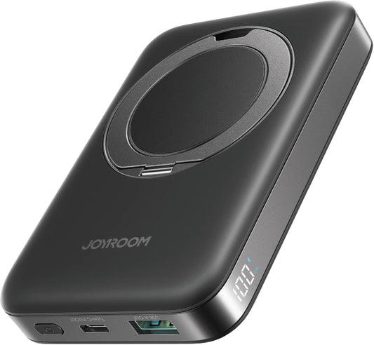 Extern trådlös batteri Joyroom JR-PBM12, 10000mAh, 22.5W, QC + PD + FQI, 1 x QI - 1 x USB-A - 1 x USB-C, Svart