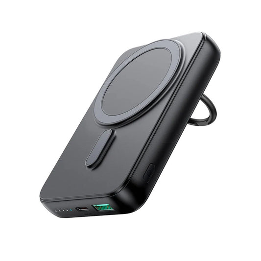 Extern batteri Wireless Joyroom JR-W050, 10000mAh, 20W, QC + PD + FQI, 1 x QI - 1 x USB-A - 1 x USB-C, Svart