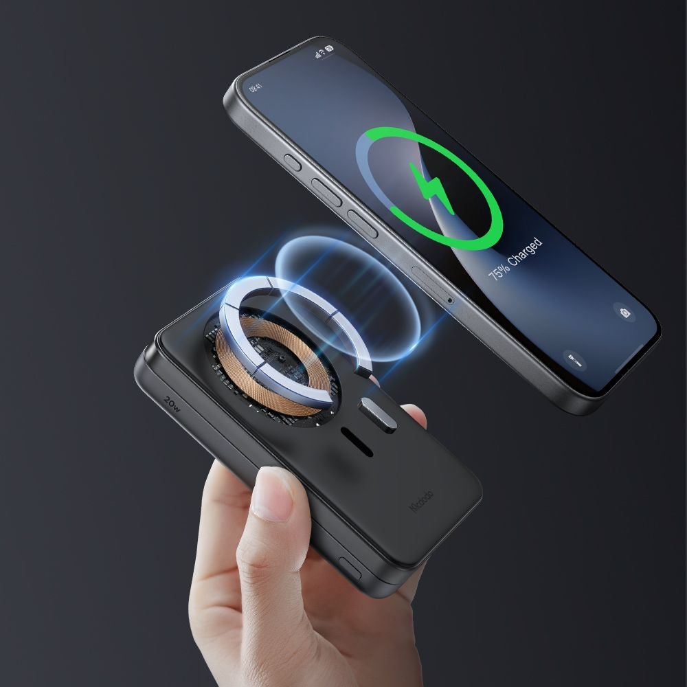 Trådlös Extern Batteri McDodo MC-6310 2in1, 10000mAh, 20W, PD + FQI, 1 x USB-C, Svart
