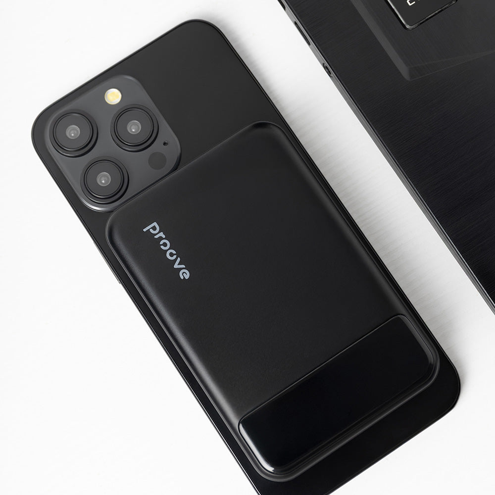 Extern batteri Wireless Proove Hoodman, 10000mAh, 20W, PD + FQI, 1 x QI - 1 x USB-C, Svart PBH120010001