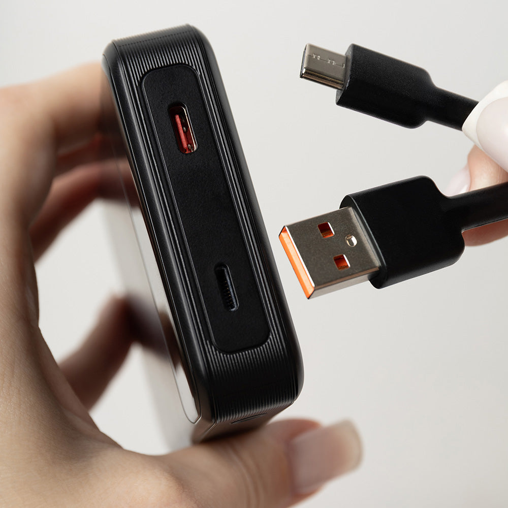 Extern batteri Wireless Proove Hoodman, 10000mAh, 20W, PD + FQI, 1 x QI - 1 x USB-C, Svart PBH120010001