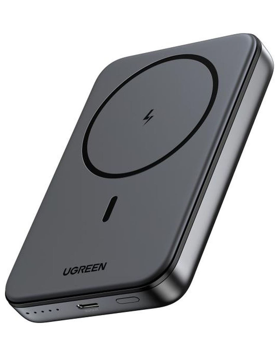 Trådlös Extern Batteri UGREEN PB561, 10000mAh, 20W, PD + FQI, 1 x QI - 1 x USB-C, Svart