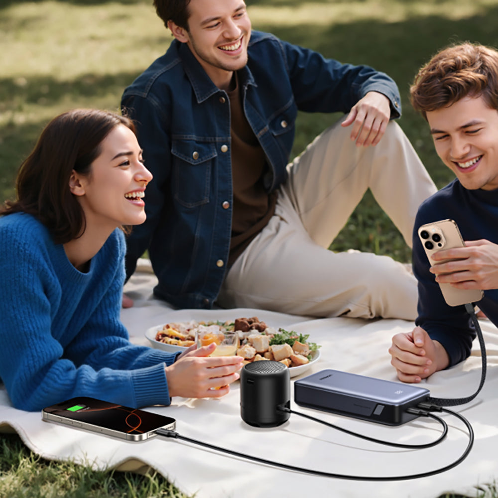 Extern batteri UGREEN PB536 (55988B), 20000mAh, 45W, QC + PD, 1 x USB-A - 2 x USB-C, Grå