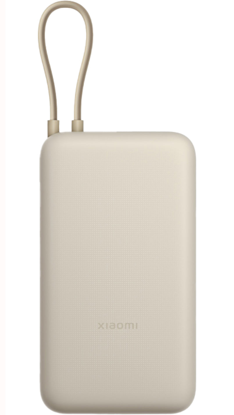 Extern batteri Xiaomi, 20000mAh, 33W, QC + PD, 1 x USB-A - 2 x USB-C, Beige BHR8851GL
