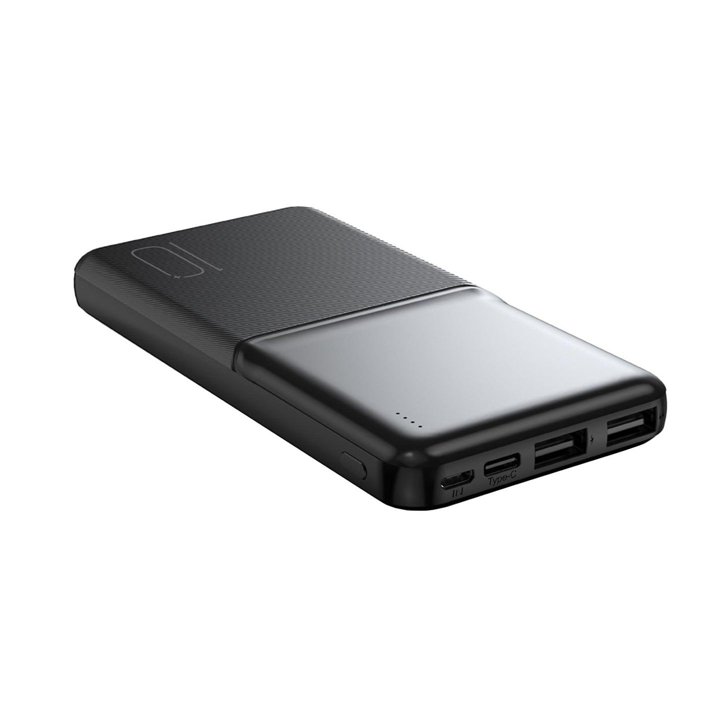 Extern batteri XO Design PR251, 10000mAh, 10W, 2 x USB-A, Svart