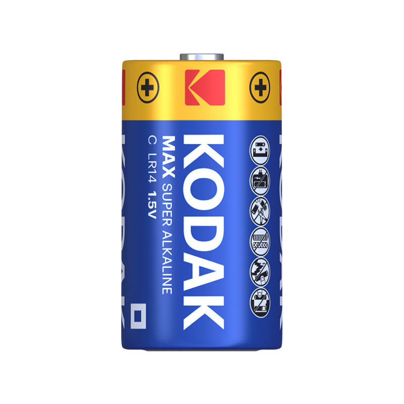 Kodak Max Super Alkaline-batteri, LR14, Set om 2 stycken