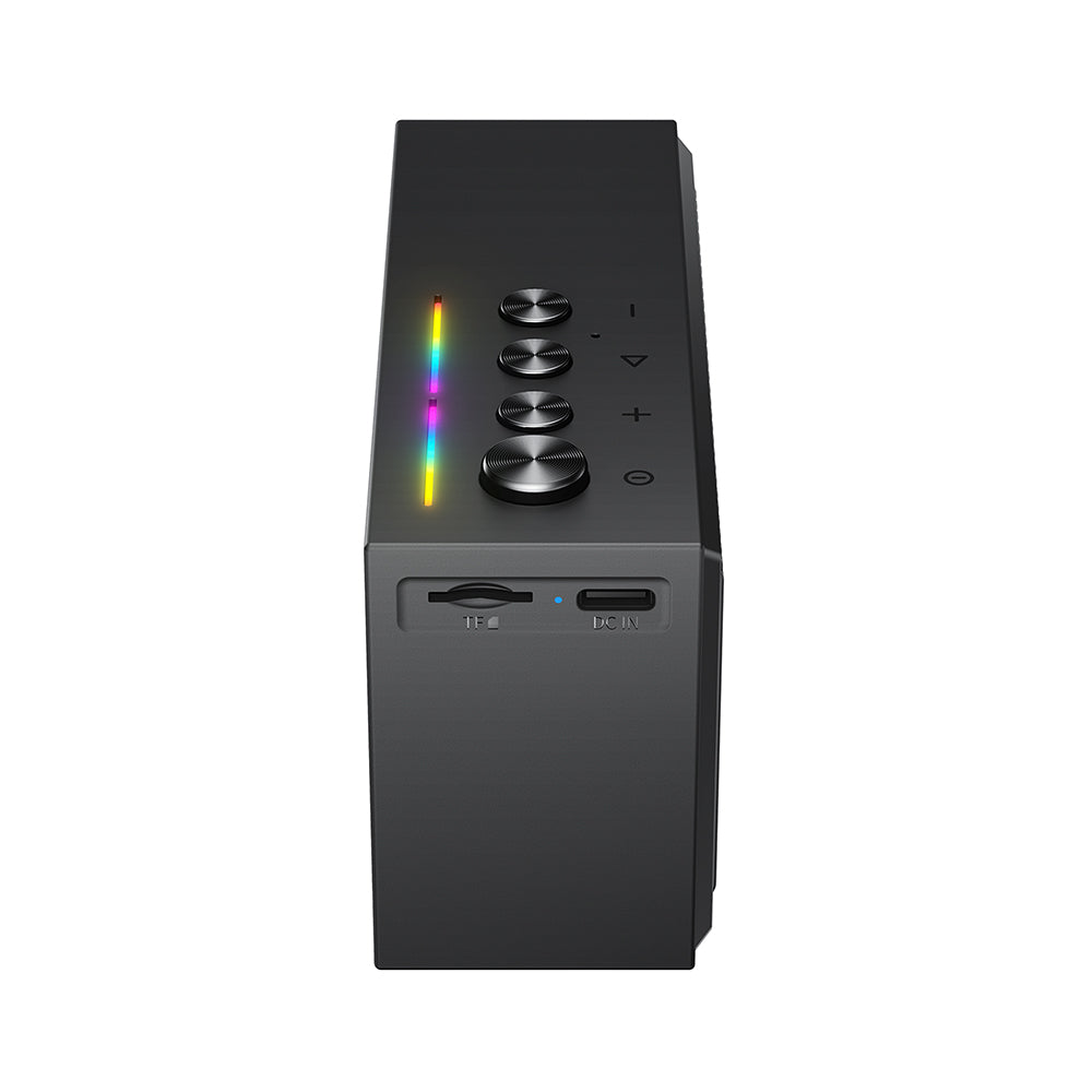 Bluetooth-högtalare Acefast K9 Go, 7W, TWS, RGB, Vattentät, Svart