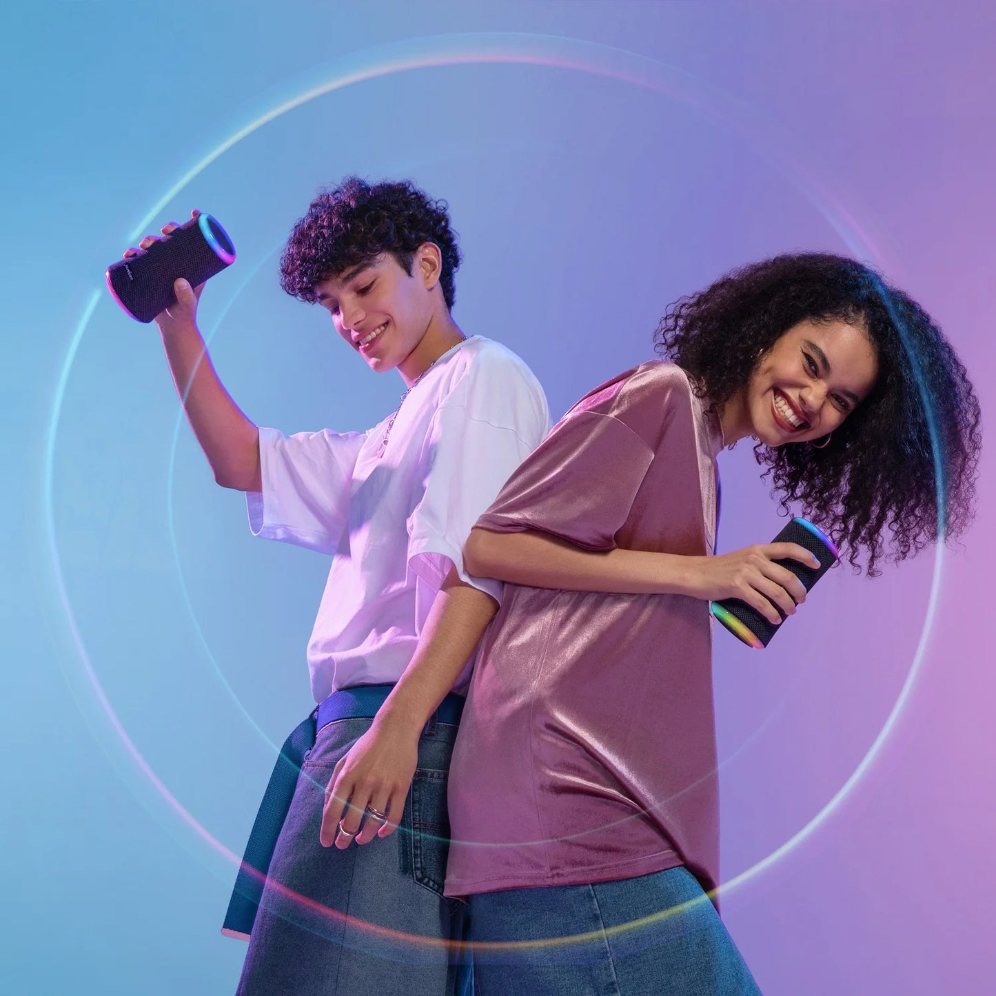 Anker SoundCore Flare 2 Bluetooth-högtalare, 20W, RGB, Vattentät, Svart A3165G11