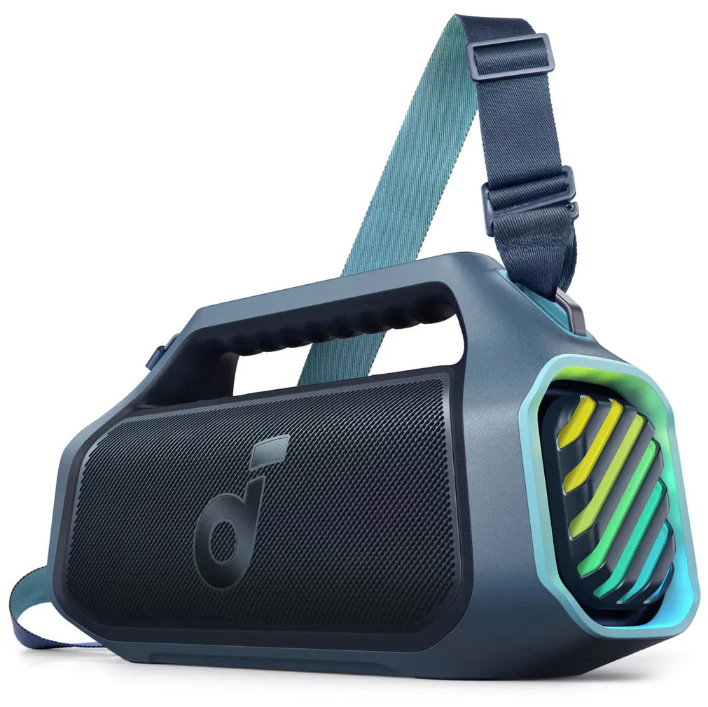 Bärbar Bluetooth-högtalare Anker SoundCore Boom 2 Plus, 140W, TWS, RGB, Vattentät, Blå A3134031