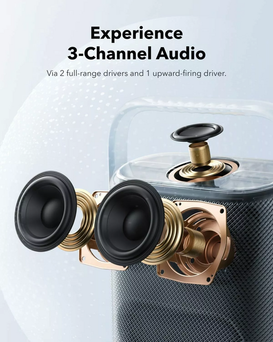 Bärbar Bluetooth-högtalare Anker SoundCore Motion X500, 40W, Vattentät, Svart, Omslagen A3131011