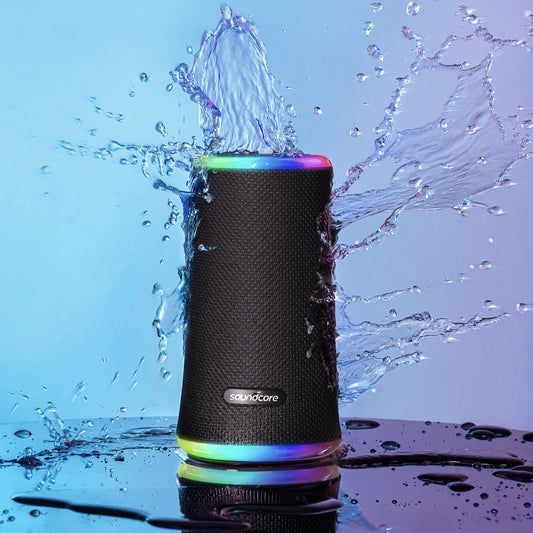 Anker SoundCore Flare 2 Bluetooth-högtalare, 20W, RGB, Vattentät, Svart A3165G11