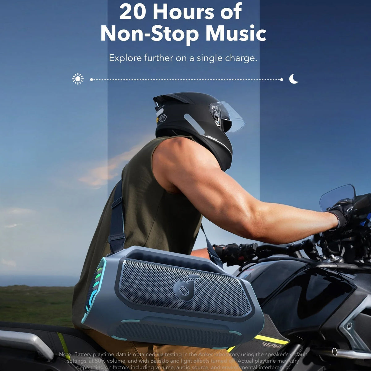 Bärbar Bluetooth-högtalare Anker SoundCore Boom 2 Plus, 140W, TWS, RGB, Vattentät, Blå A3134031