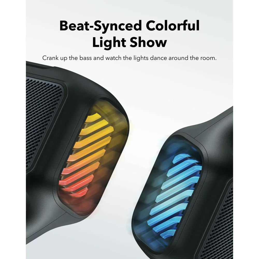 Bärbar Bluetooth-högtalare Anker SoundCore Boom 2, 80W, TWS, RGB, Vattentät, Svart A3138011