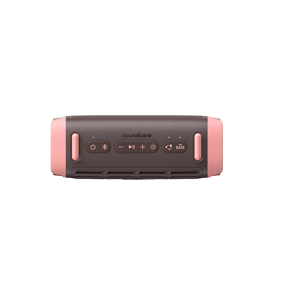 Bärbar Bluetooth-högtalare Anker SoundCore Boom 3i, 50W, RGB, Vattentät, Brun Rosa D5100080