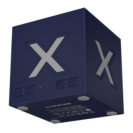 Bärbar Bluetooth-högtalare Borofone BR101 Rubik, 5W, TWS, RGB, Blå