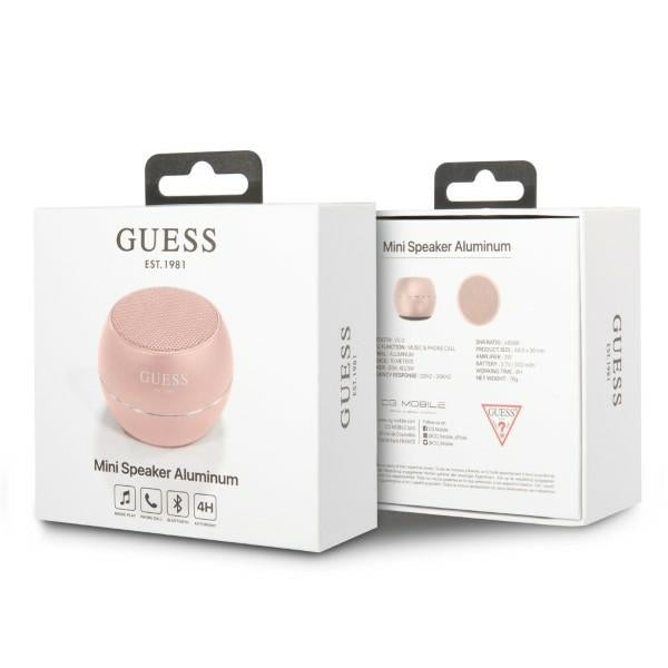 Bärbar Bluetooth-högtalare Guess, 3W, Rosa