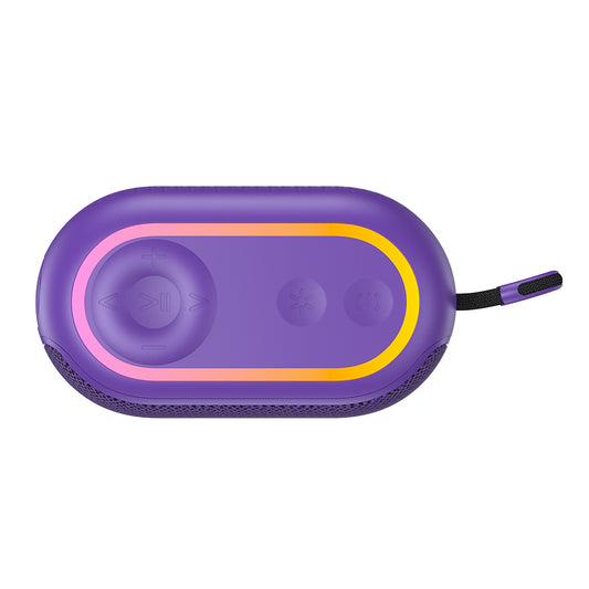 Bärbar Bluetooth-högtalare HAVIT SK809BT, 7W, RGB, Vattentät, Lila