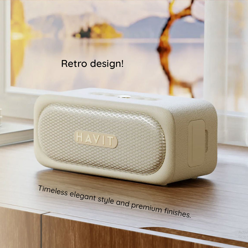 Bluetooth-högtalare HAVIT SK905BT, 20W, Vattentät, Beige