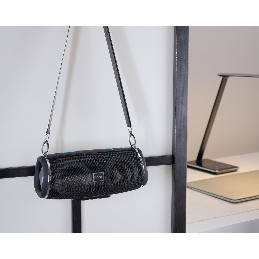 Bärbar Bluetooth-högtalare HOCO HC12, 10W, RGB, Vattentät, Svart